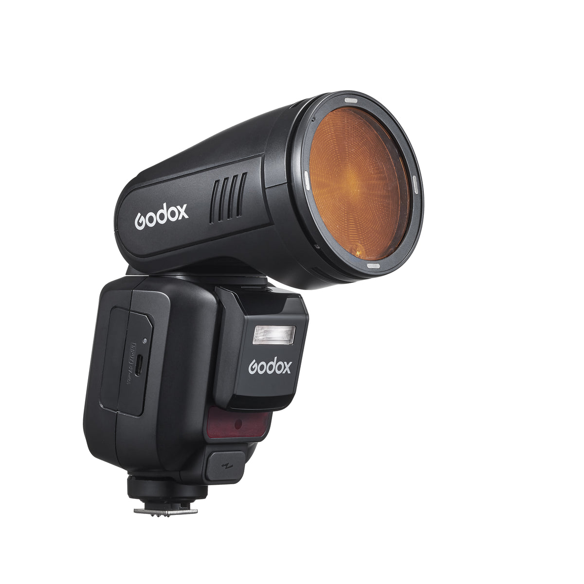 Godox V100 S V100-S V100Sony Version TTL Round Head Camera Flash, of 100Ws,Touch screen design ,Built-in Lithium Battery,LED Modeling Lamp, lnnovative External Flash SU-1 for Sony Camera,Can support 70-100 full power continuous flashes.