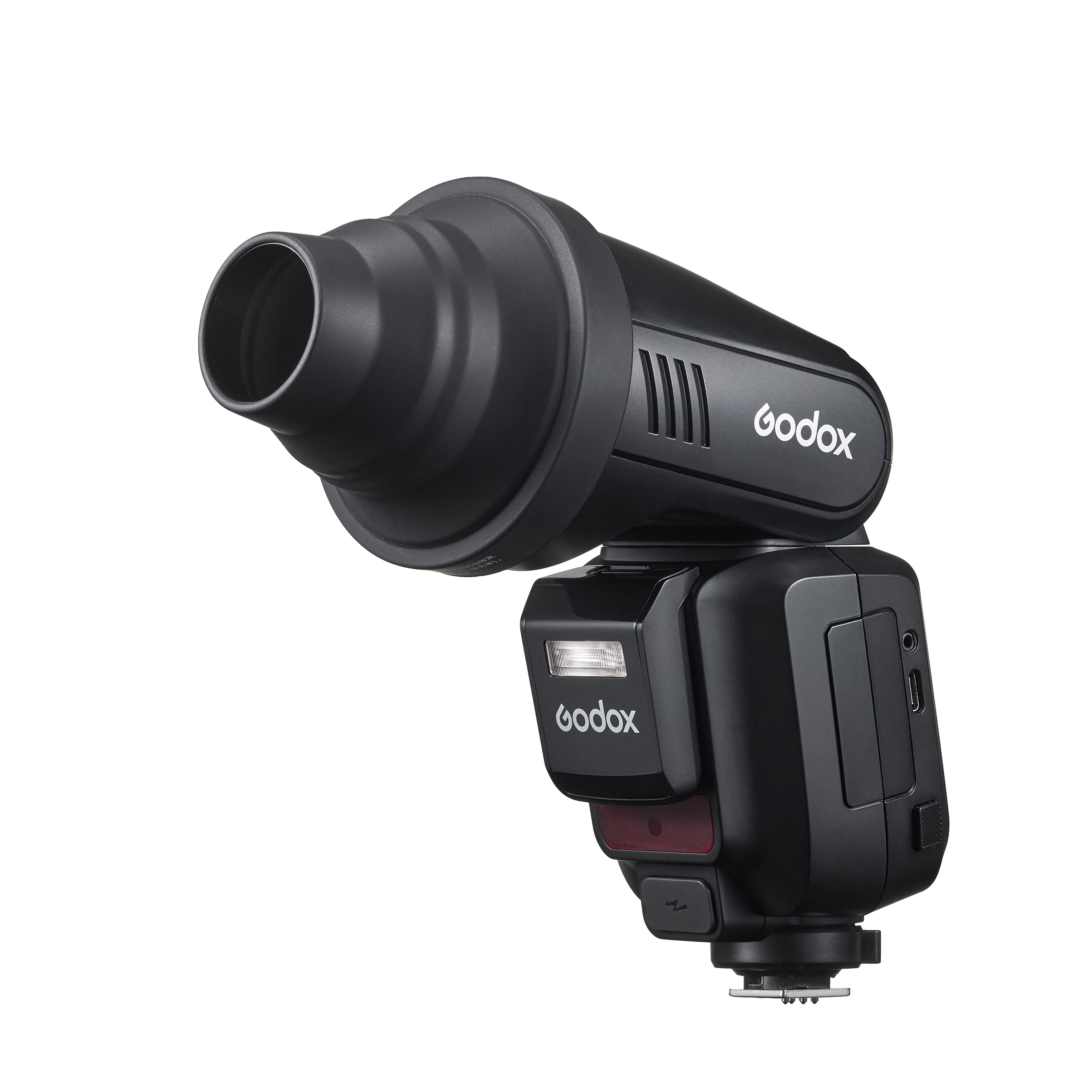 Godox V100 S V100-S V100Sony Version TTL Round Head Camera Flash, of 100Ws,Touch screen design ,Built-in Lithium Battery,LED Modeling Lamp, lnnovative External Flash SU-1 for Sony Camera,Can support 70-100 full power continuous flashes.