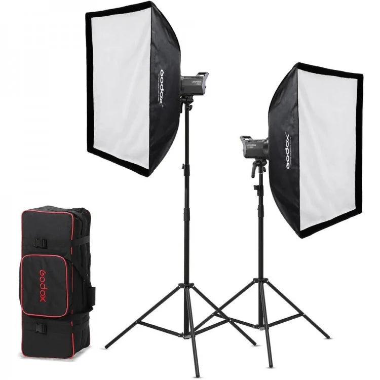 Godox 2-Light Kit Litemons LA150Bi Bi-color LED K2 with accessories