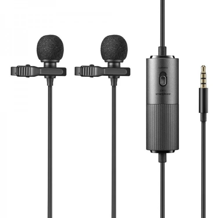 Godox LMD-40C Dual Omni-directional Lavalier Microphone (4m)