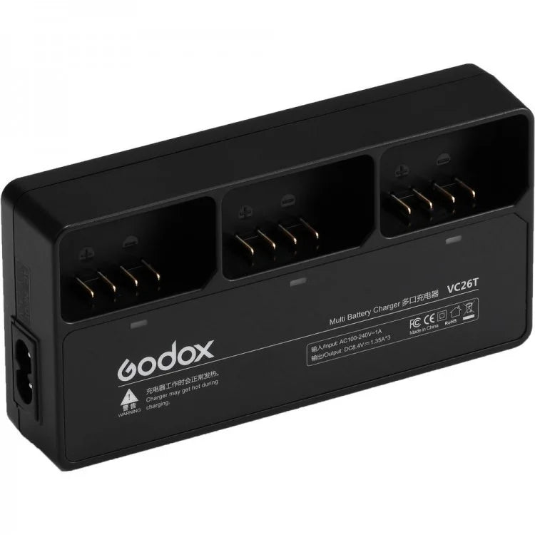 Godox VC26T Multi-Battery Charger for VB26 (V1 Lamp)