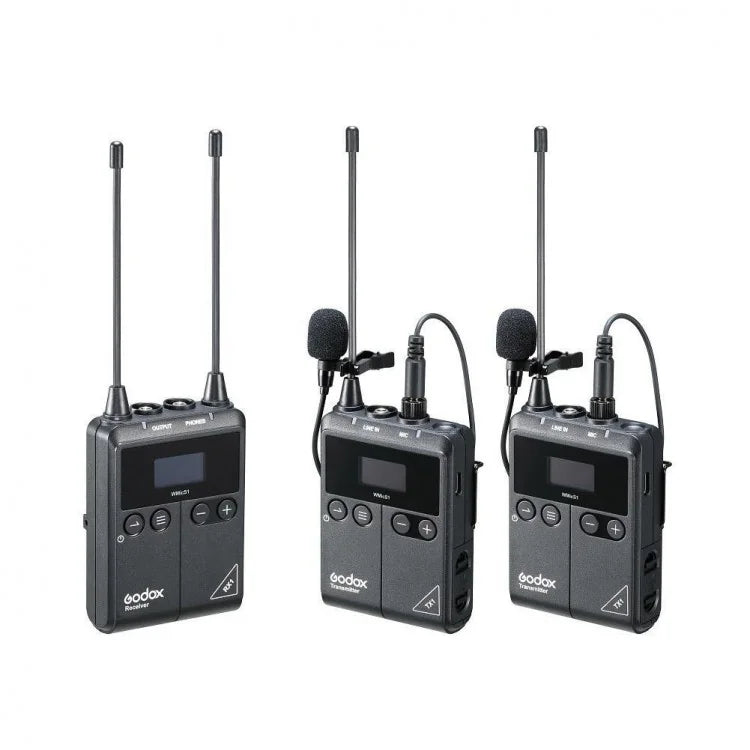 Godox WMicS1 Kit 2 Wireless Lavalier Microphone System