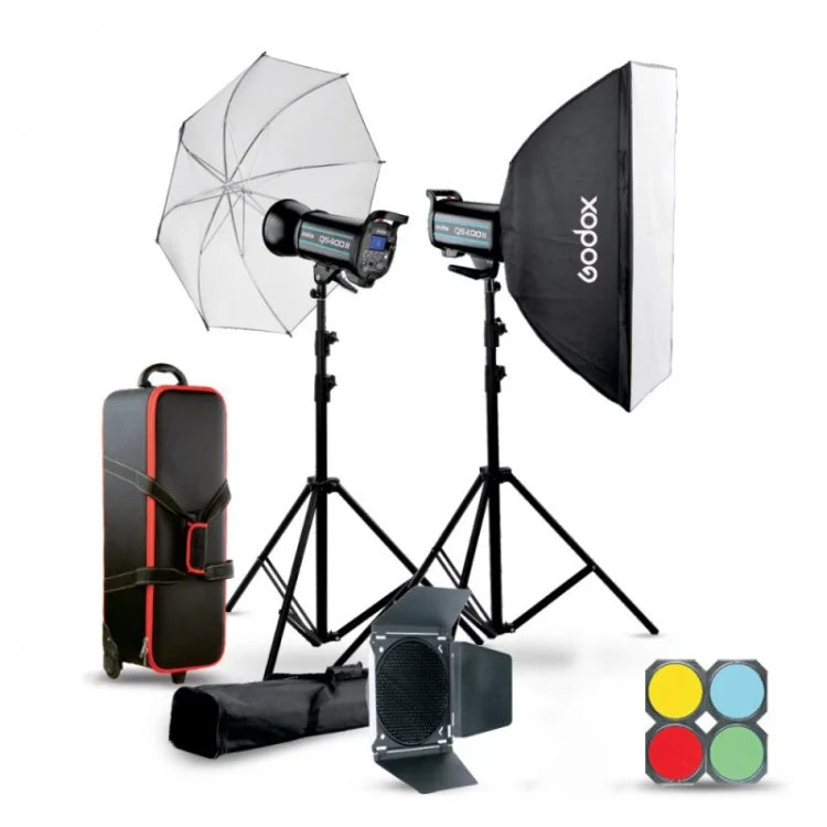 Studio flash kit Godox QSII 2xQS600II